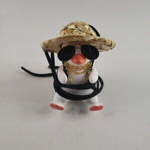 Swing Duck Car Hanging Ornament Decorative Rearview Mirror Orange Backpack Duck